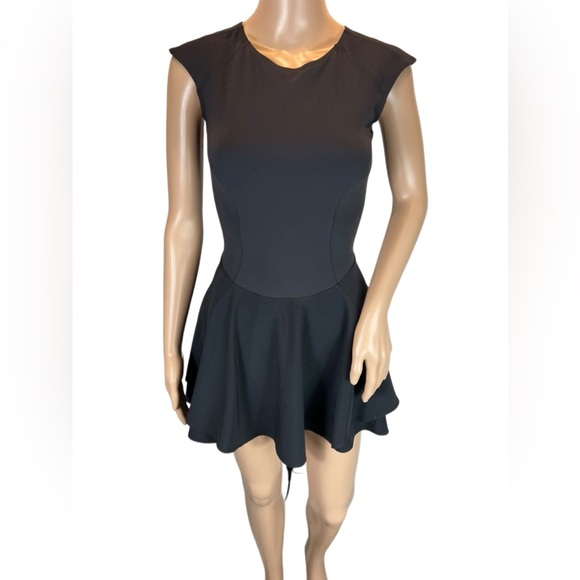 Lululemon Womens Everlux Mesh Back Tennis Dress Black Size 2 - Picture 2 of 10